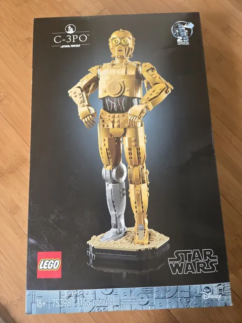 LEGO Star Wars 75398 C-3PO Set 1138pcs 25th Anniversary 18+ Boxed