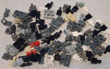 H Lego Lot 92 Assorted Modified Plates 4085c 6019 2540 White Gray Black
