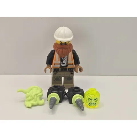 LEGO Hidden Side Bill Minifigure hs013 Possessed Ghost Figure New