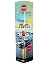 LEGO CREATOR EXPERT ADVERTISING DISPLAY COLUMN PROMO STAND BULLI BEETLE MUSTANG DB5