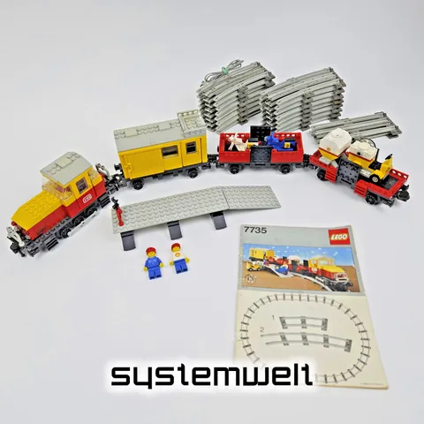 LEGO 7735 - Freight Train Freight Train 12V Railway - 100% Complete inc OBA - EXCELLENT