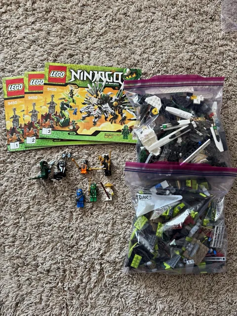 LEGO NINJAGO Epic Dragon Battle 9450, ALL PIECES AND INSTRUCTIONS