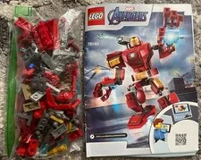 LEGO Marvel Avengers Iron Man Mech 76140 Super Heroes Manual Used Bagged