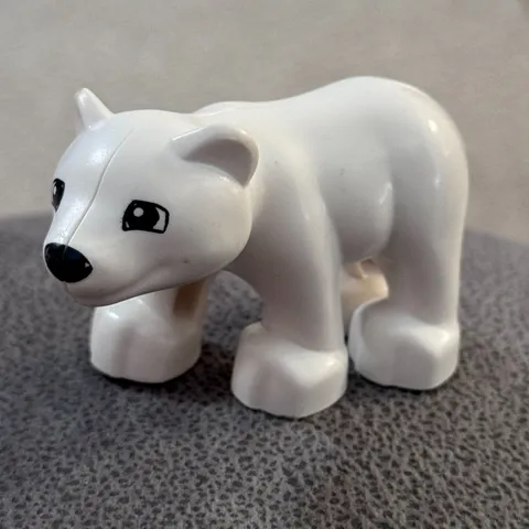 Lego Duplo Polar Bear Cub Baby Figure White Animal Toddler Toy 549J0