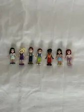 Lego Friends Girls Female/Male Minifigures Lot Of 7