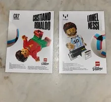 Lego FIFA World Cup 2026 posters - Leo MESSI - Cristiano RONALDO - Lot OF 2