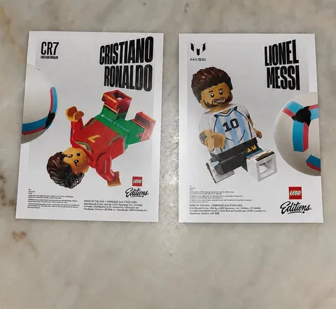 Lego FIFA World Cup 2026 posters - Leo MESSI - Cristiano RONALDO - Lot OF 2