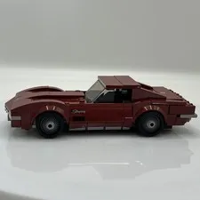 LEGO 1969 Corvette Stingray Convertible Custom MOC Built Model Assembled