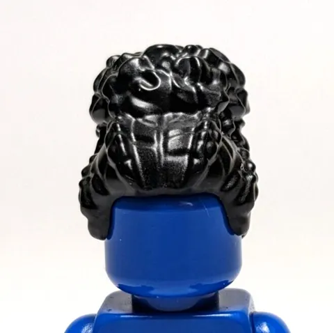 Lego - Minifigure Hair - Female - Black Coiled, Large High Bun