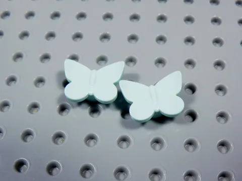 LEGO Lot of 2 Aqua Butterfly Butterflies Animal Minifig BT