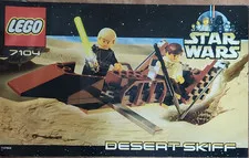 LEGO Star Wars Desert Skiff 7104 Illustrated Instruction Manual Booklet 2000
