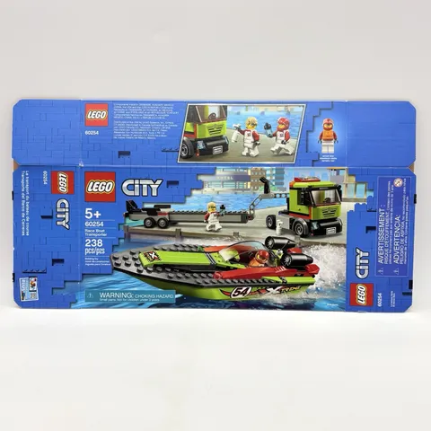 LEGO CITY Race Boat Transporter 60254 Retired 2020 - Box Package Only