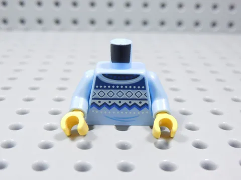 LEGO Bright Light Blue Printed Sweater Torso Minifig AC