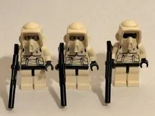 LEGO Scout Trooper Minifigure Lot of 3 Star Wars 9489