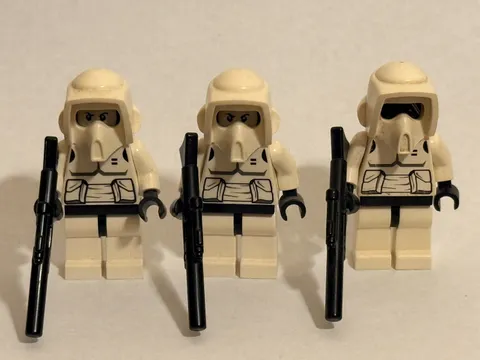 LEGO Scout Trooper Minifigure Lot of 3 Star Wars 9489