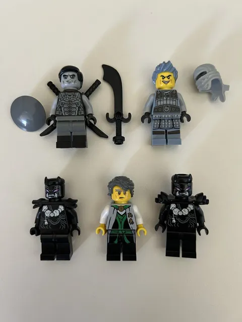 LEGO RARE Ninjago Minifigure Lot: Shade, Ash, Lord Garmadon Sensei, Oni 