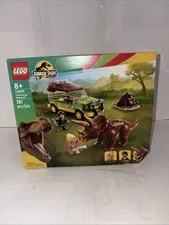 LEGO 76959 Jurassic Park Triceratops Research, Sealed, Complete, DAMAGED BOX