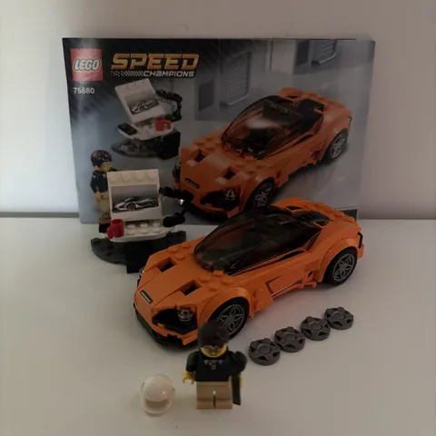 LEGO SPEED CHAMPIONS 75880 McLaren 720S 100% COMPLETE with minifigure USED
