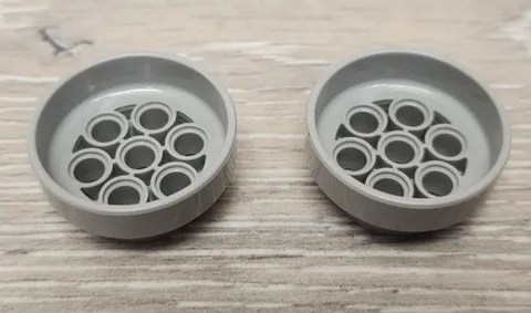 Lego 60208 Bluish Gray Wheel 31mm Diameter x 15mm Rim Part Piece Lot Of 2