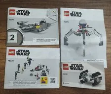Lego Star Wars Instruction Manual Lot