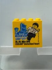 LEGO collector's brick special brick 2x4x3 yellow heroes from Lego City 2015