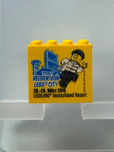 LEGO collector's brick special brick 2x4x3 yellow heroes from Lego City 2015