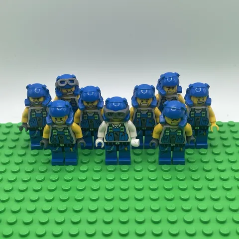 LEGO Power Miners Lot of 9 Minifigures Rex Brains Duke