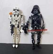 2 Pack Lego Technic Star Wars Darth Vader Stormtrooper 8008 8010 W/Weapons