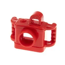 1x LEGO Duplo Camera Red Photo Apparatus Figurine Accessories Park 6464795 5114
