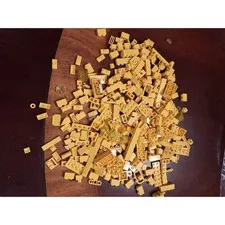 LEGO Yellow 1/2 pound Bulk Bricks & Parts Mixed Lot Building Pieces Assortment
