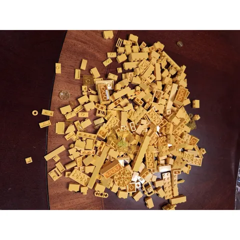 LEGO Yellow 1/2 pound Bulk Bricks & Parts Mixed Lot Building Pieces Assortment