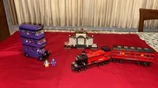Lego Harry Potter 4755 Knight Bus (2004) & 4708 Hogwarts Express Train 2001