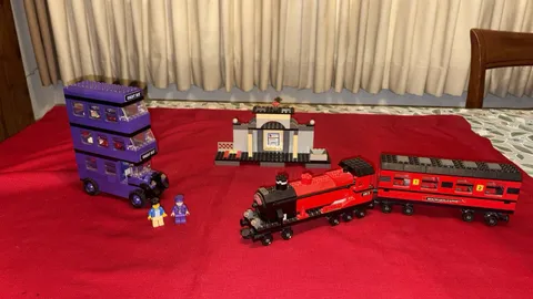 Lego Harry Potter 4755 Knight Bus (2004) & 4708 Hogwarts Express Train 2001