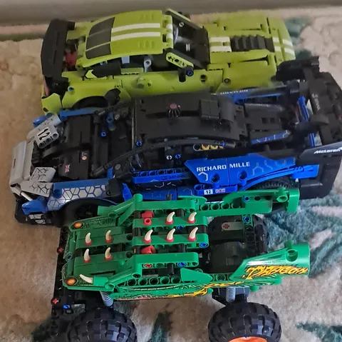 LEGO Technic McLaren Senna GTR 42123 Built Model Car Lot of 3 Vehicles