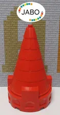 (T5) Lego Duplo Roof Red for Tower Knights Castle