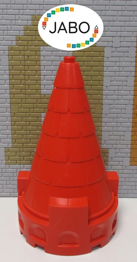 (T5) Lego Duplo Roof Red for Tower Knights Castle