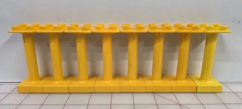 8 Lego Duplo Item 2x2 3" Column Post Gold Yellow & Yellow