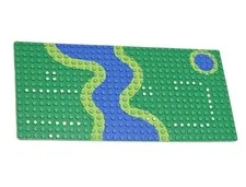 LEGO Vintage Castle Forestmen’s Crossing River Baseplate 16x32 Set 6071