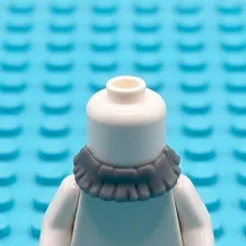 ☀️NEW Lego Minifigure Minifig Hair Male Short Flared Beard Dark Bluish Gray H56
