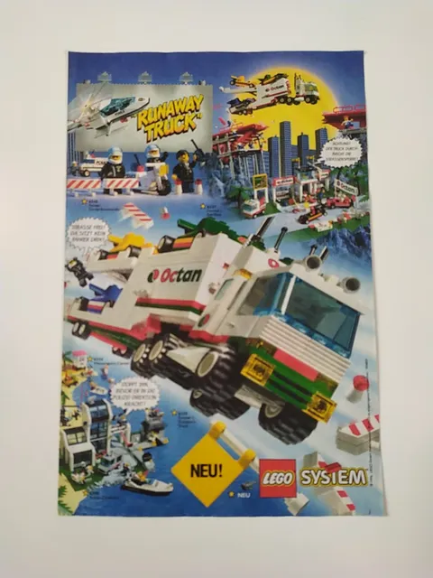 Rare Advertising Flyer Promo Sheet LEGO City City 6335 6337 6598 6334 6545 1996