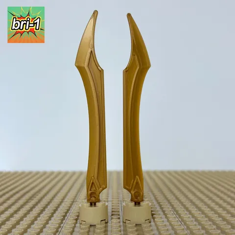 LEGO Ninjago Possession: 2x Pearl Gold Blades 11305, 70738 DESTINY's BOUNTY 2015