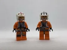 Lego - Luke and Zev X-Wing Pilots Minifigures Authentic 