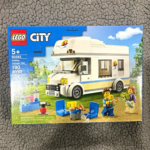 LEGO City 60283 Holiday Camper Van Set 190 pcs Ages 5+ Brick Separator Box