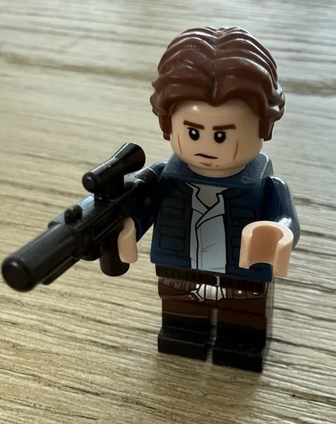 Han Solo Minifigure From Cloud City 75222 *SUPER RARE* Dual molded Legs