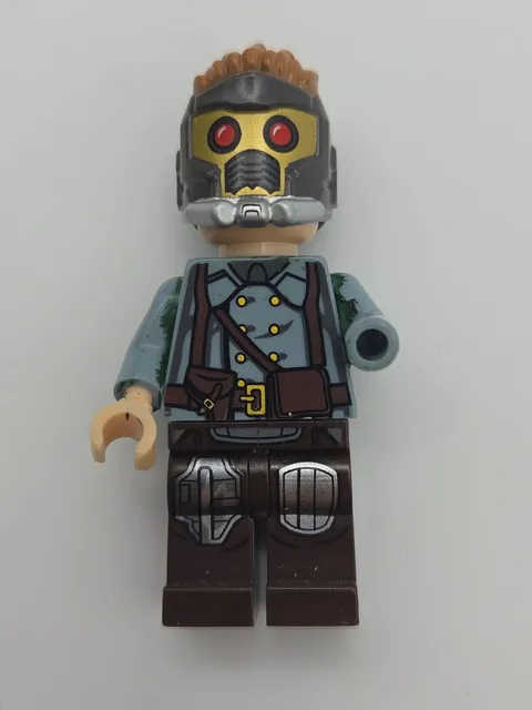 LEGO minifigure Star Lord Marvel Guardians Galaxy Peter Quill No Left Hand