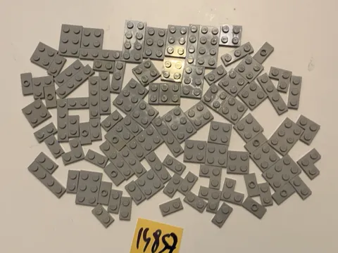 Lego Parts Lot Plates Light Grey