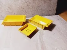 LEGO Dump Truck back end BUILD IT  Lot of 2 Dumper Cart Yellow Constuction