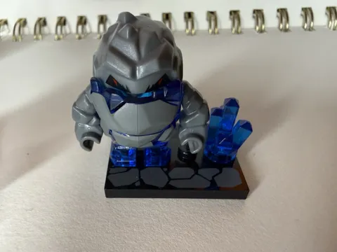 LEGO Power Miners Rock Monster Glaciator Minifigure Trans-Dark Blue