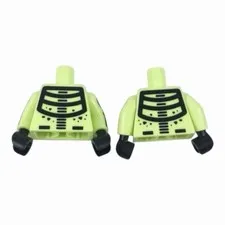 LEGO Minifigure Torso Skeleton Pattern / Yellowish Green