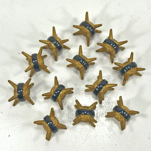12x Lego Bionicle Thornax Fruit Spiked Ball with Black Band Pattern 85582